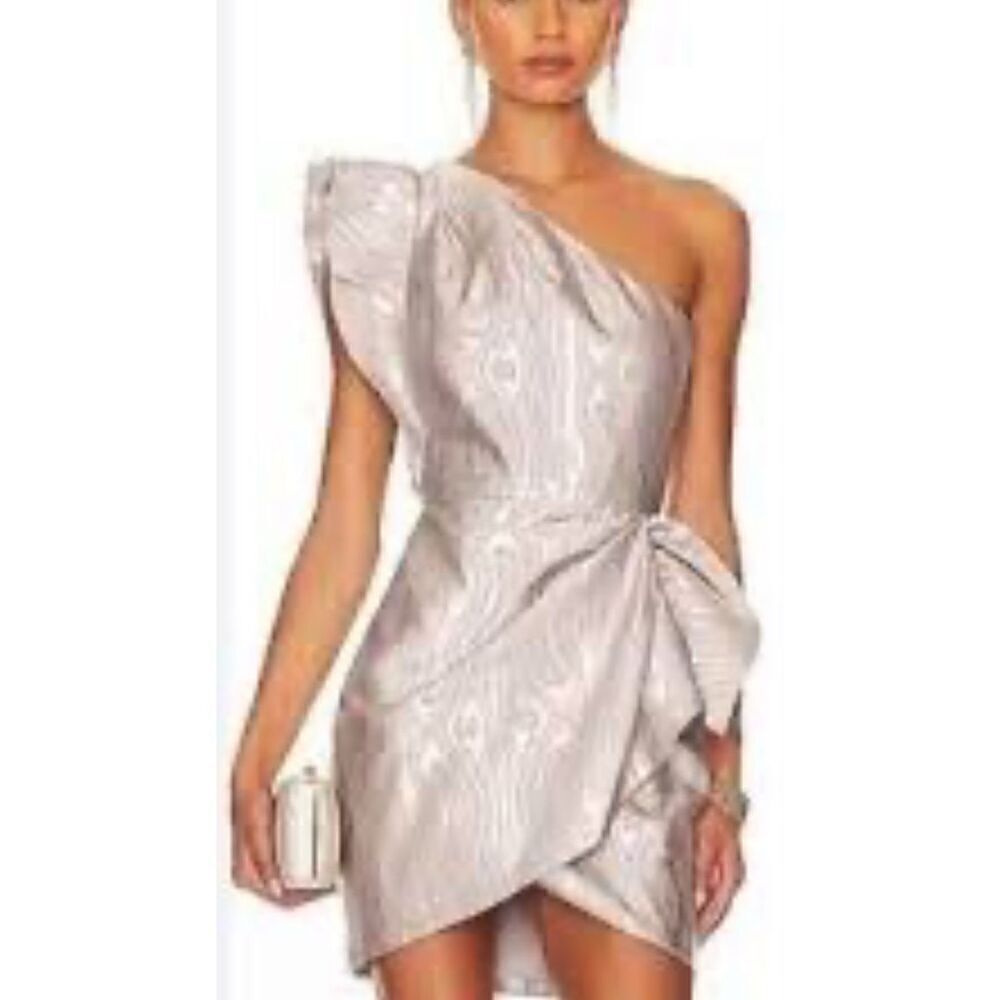 SAYLOR Ann Mini Dress in Silver NWT Size Small